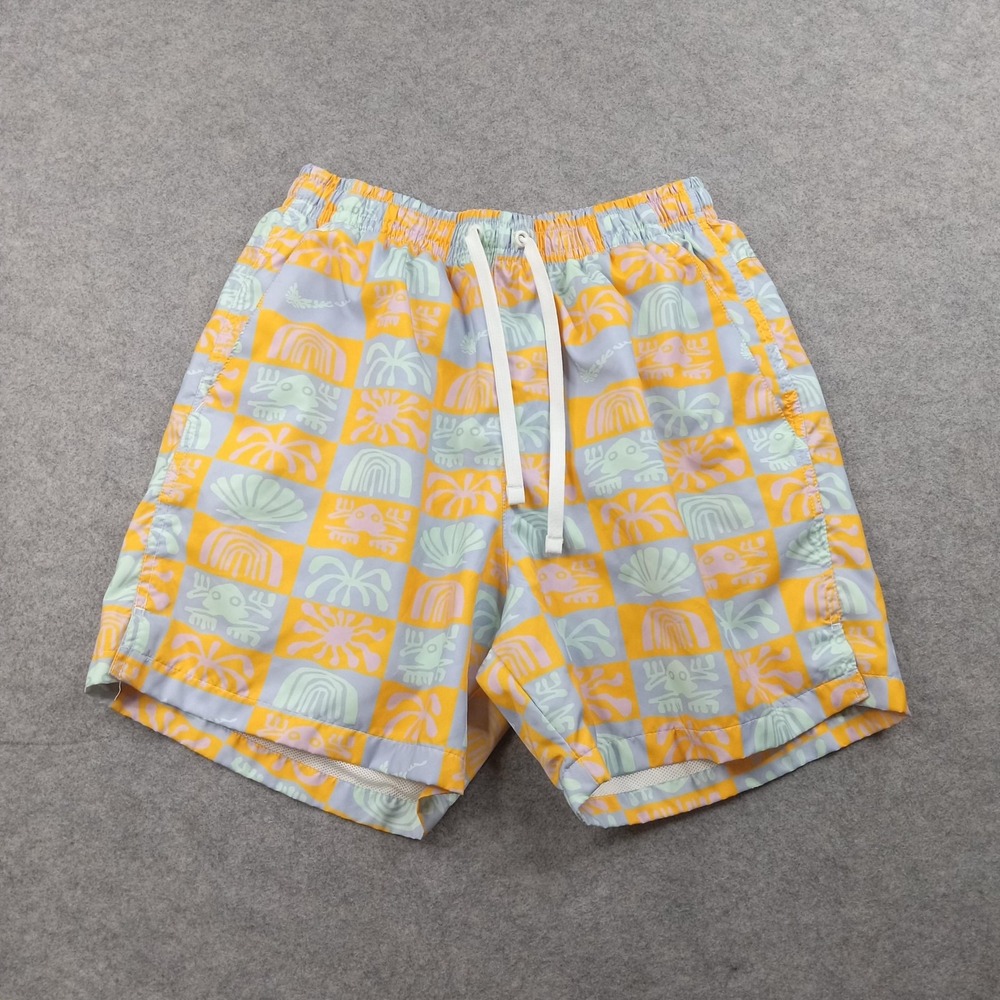 Nike Swim Trunks Shorts Mens Medium Tropical Check‎ Lined Multicolor DR9845-739